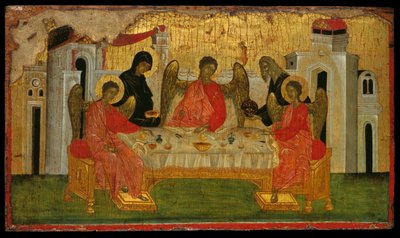 The Hospitality of Abraham, a Symbolic Representation of the Holy Trinity by Turkish School